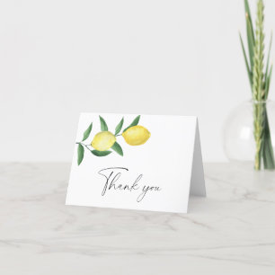 Citrus de citron - Carte de remerciements