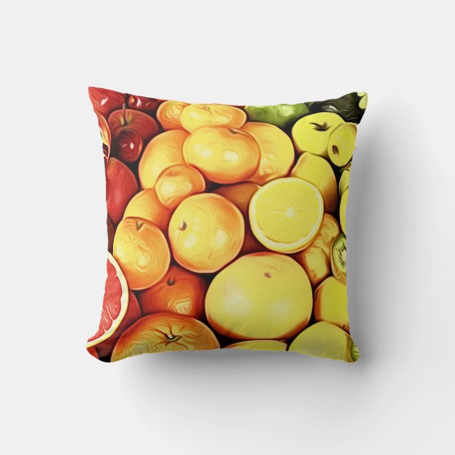 Citrus Decorative Throw Pillow (Front)