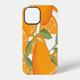 Citrus Delight: Orange Fruit Pattern iPhone 12 Case