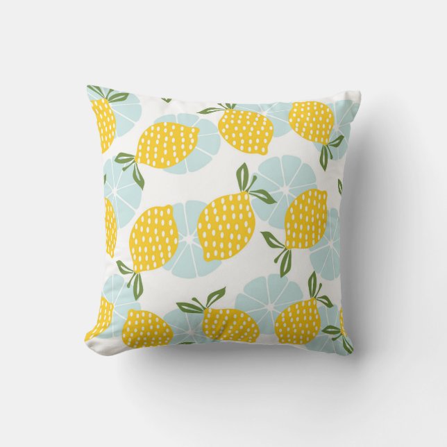 Citrus Delight Throw Pillow (Front)