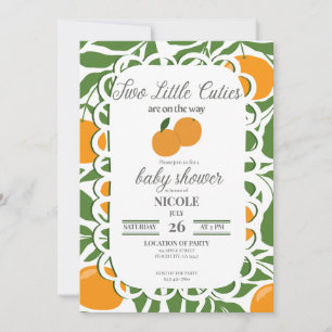Citrus Deux Petits Amours Invitation Pour Une Baby