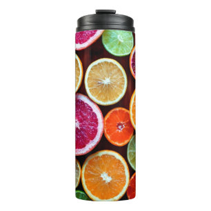 Citrus Dream Lemon Lime Orange Fruit Thermal Tumbler