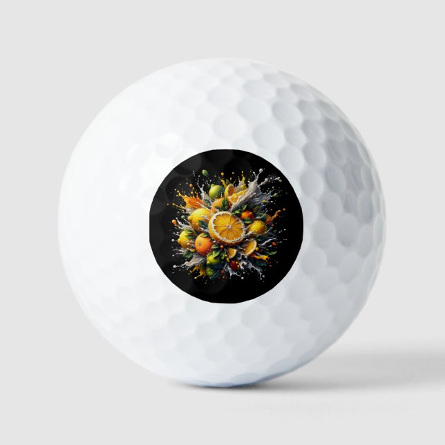 Citrus Explosion Golf Balls (Front)