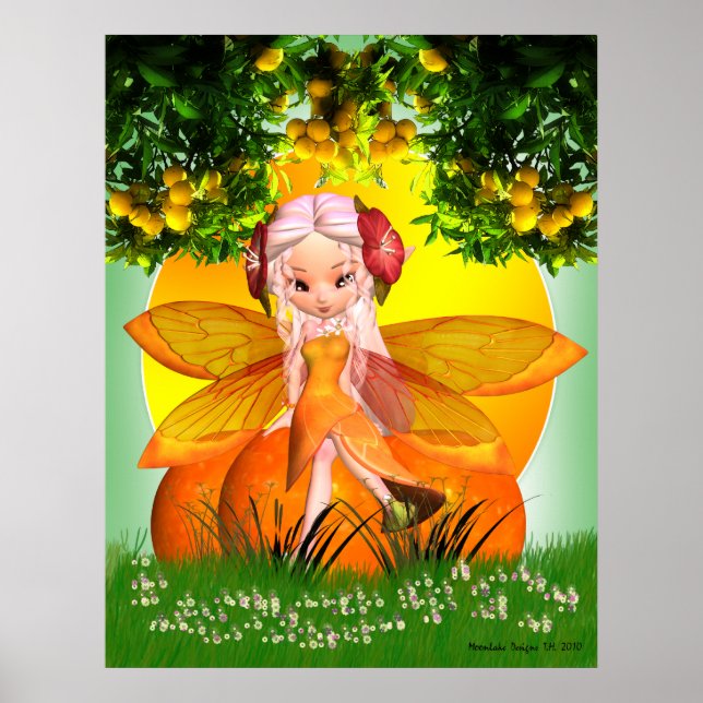 Citrus fairy poster by moonlake designs (Front)
