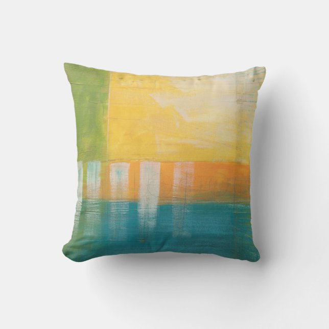 Citrus Fields I Throw Pillow (Front)