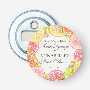 Citrus Floral Main Squeeze Bridal Shower Favours Bottle Opener