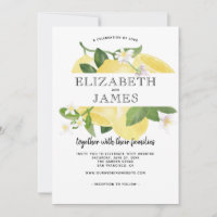 Citrus Fresh Lemon Yellow Summer Wedding