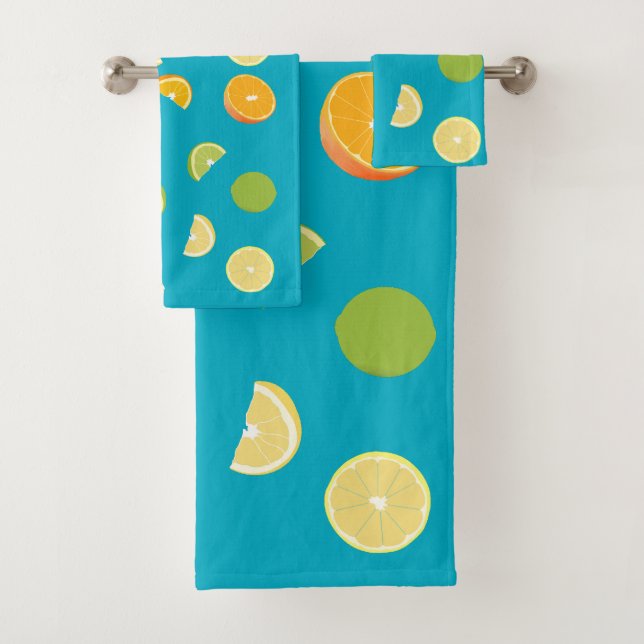 Citrus Fruit Bath Towel Set (Insitu)