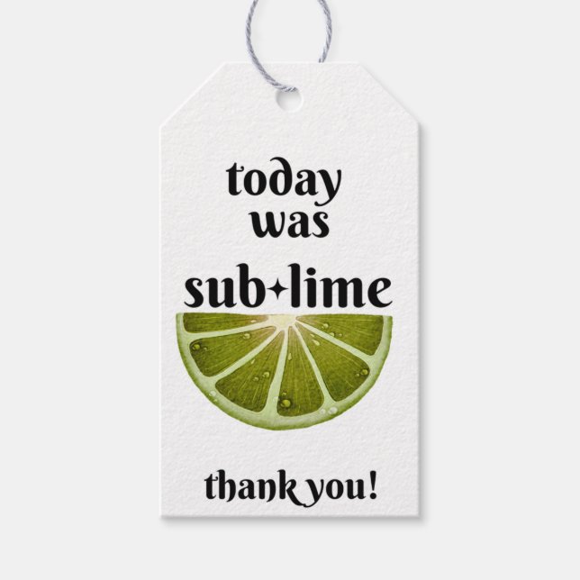 Citrus Fruit Favour Tags (Front)