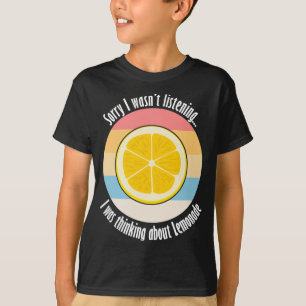 Citrus Fruit Lemon Ironic Quote Thinking About Lem T-Shirt
