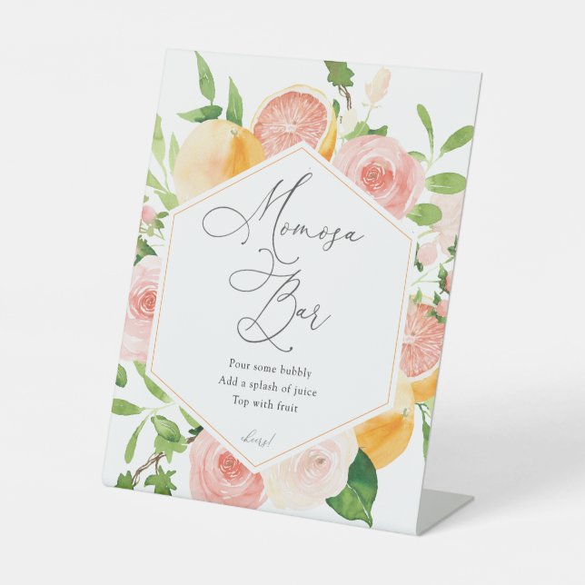 Citrus Fruit Momosa Bar Sign  (Front)