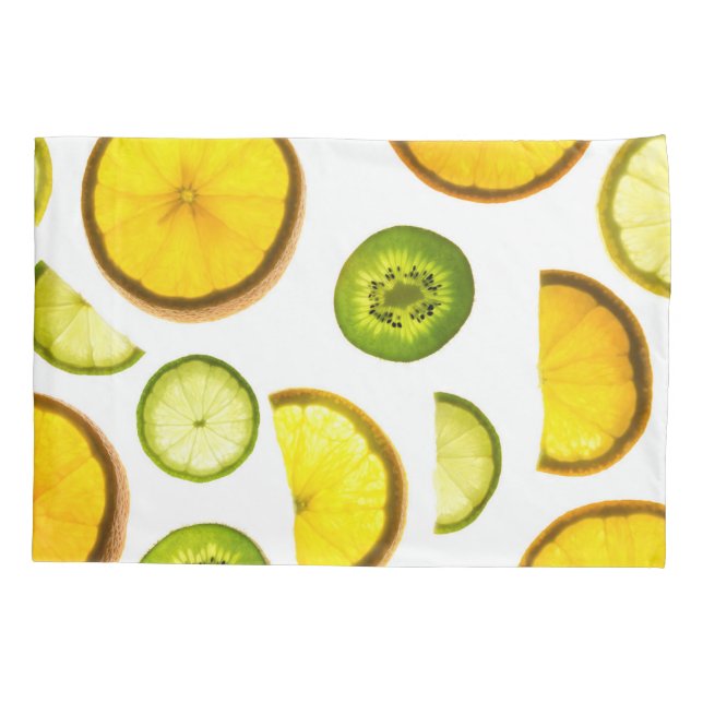Citrus Fruit Pillow Case (Back)