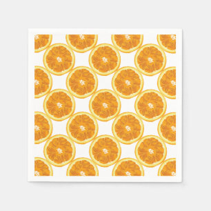 Citrus Fruit Sliced Oranges Napkin