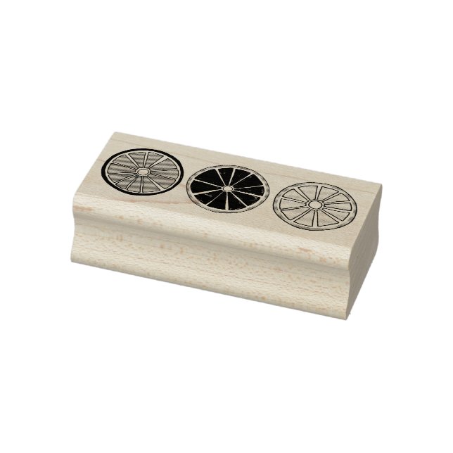 Citrus Fruit Slices Orange Grapefruit Lemon Lime Rubber Stamp (Stamp)