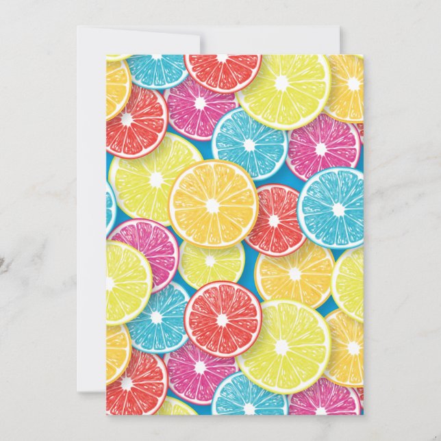 Citrus fruit slices pop art (Front)