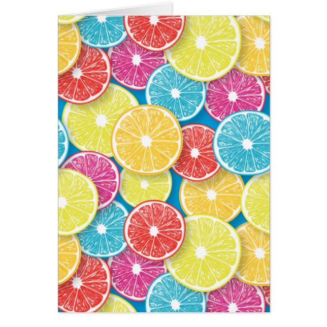 Citrus fruit slices pop art (Front)