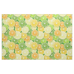 Citrus fruit slices pop art 3 fabric