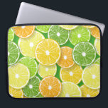 Citrus fruit slices pop art 3 laptop sleeve<br><div class="desc">Hand drawn vector pattern with various slices of citrus fruit</div>