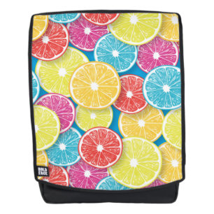 Citrus fruit slices pop art backpack