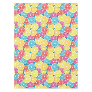Citrus fruit slices pop art tablecloth