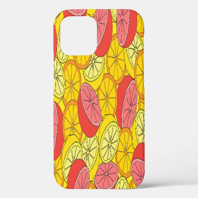 Citrus Fruits Bright Seamless Pattern Case-Mate iPhone Case (Back)