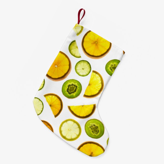 Citrus Fruits Christmas Stocking (Front (Hanging))