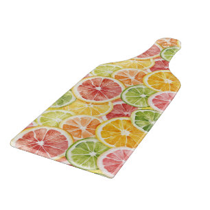 Citrus Fruits Lime Lemon Orange Grapefruit Cutting Board