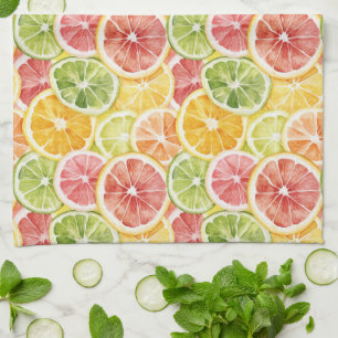Citrus Fruits Lime Lemon Orange Grapefruit Kitchen Towel