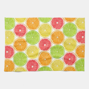 Citrus fruits pattern kitchen towel
