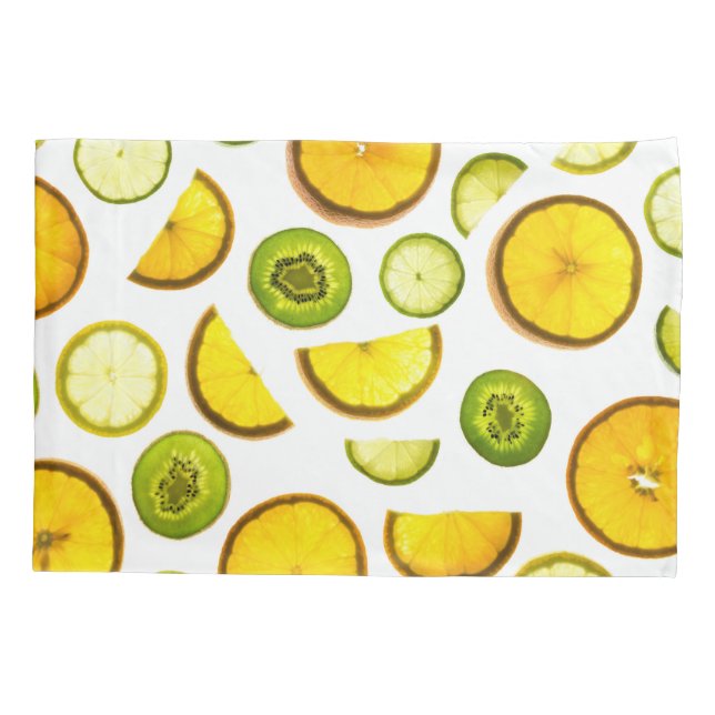 Citrus Fruits Pillow Case (Back)