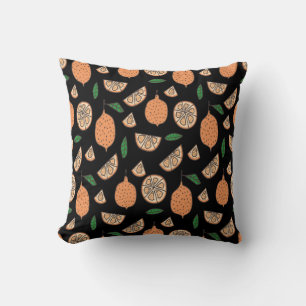 Citrus Fruits Throw Pillow