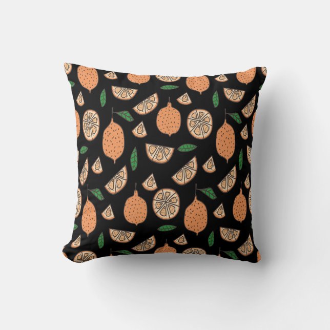 Citrus Fruits       Throw Pillow (Front)