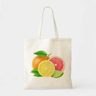 Citrus fruits tote bag