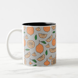 Citrus Fruits Two-Tone Coffee Mug