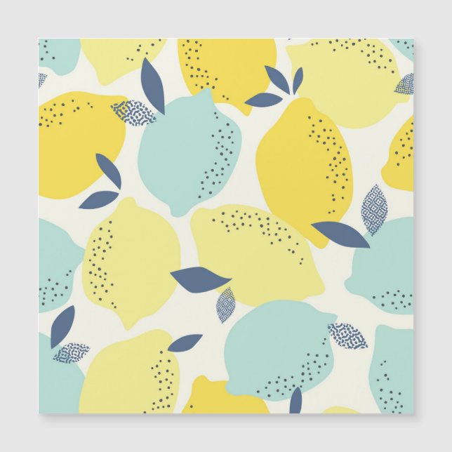 Citrus fruits, vibrant seamless pattern. (Front)
