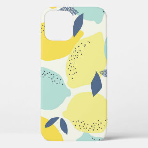 Citrus fruits, vibrant seamless pattern. iPhone 12 case