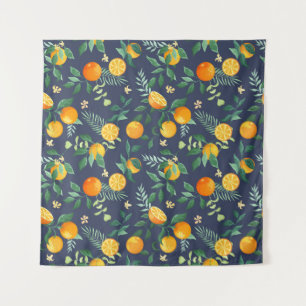 Citrus Fusion: Oranges with Tropical Flair Tapestry