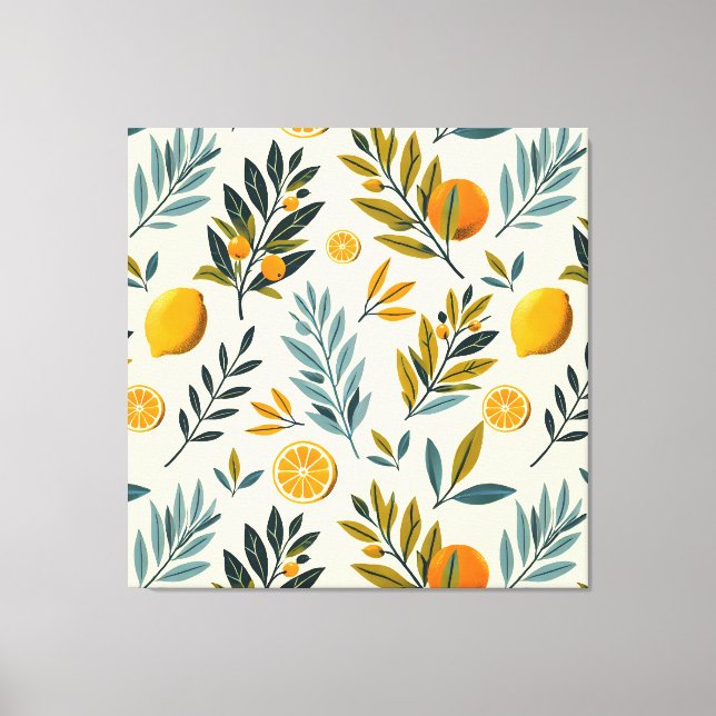 Citrus Garden Canvas Print (Front)