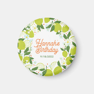 Citrus Garden Magnet - Editable Text Design