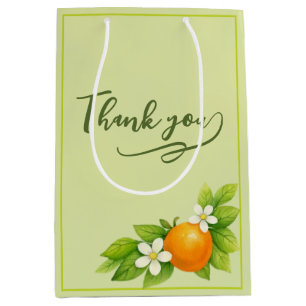 Citrus Garden Orange & Lemon Wedding Medium Gift Bag