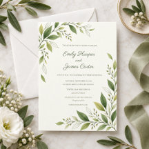 Citrus Green Modern Botanical Wedding