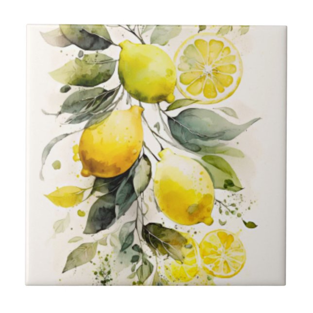 Citrus greenery tile (Front)