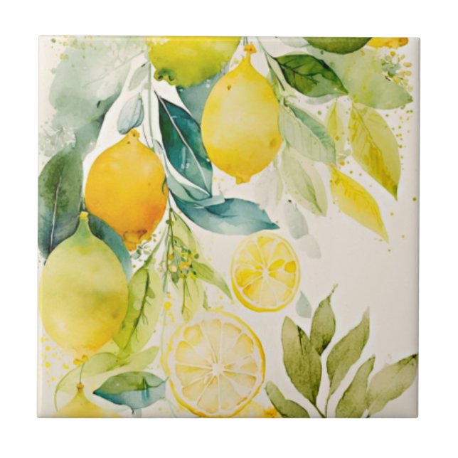 Citrus greenery tile (Front)
