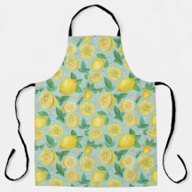 Citrus Grove Tile – Watercolor Lemon Botanical