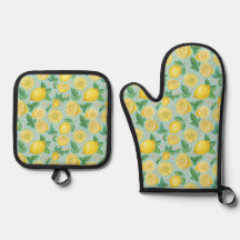 Citrus Grove Tile – Watercolor Lemon Botanical