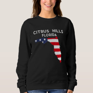 Citrus Hills Florida USA State America Travel Flor Sweatshirt