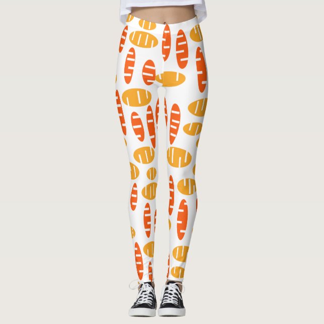 Citrus Holey Ovals  Leggings (Front)
