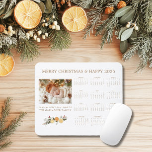 Citrus Hygge Christmas Calendar Mouse Pad