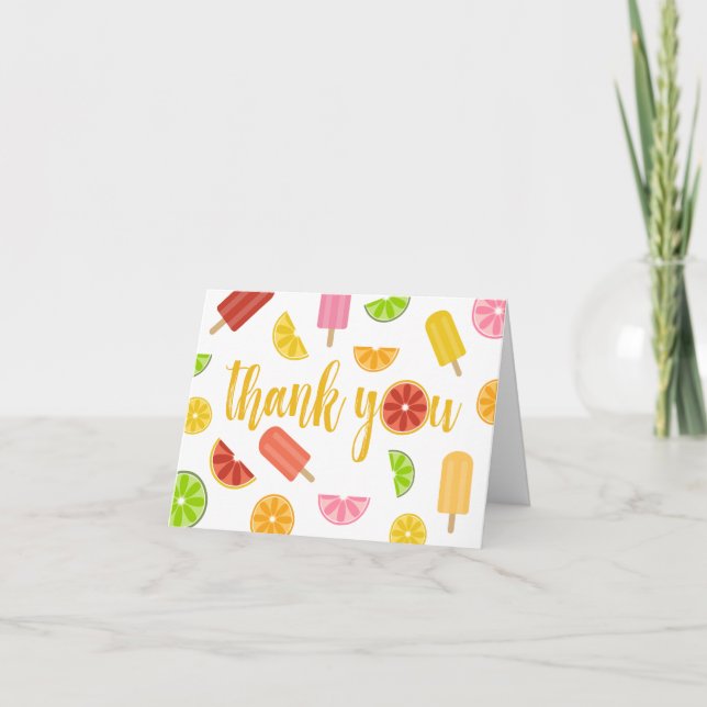 Citrus Ice Pops Thank You (Front)
