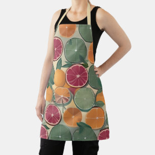 Citrus in muted tones apron
